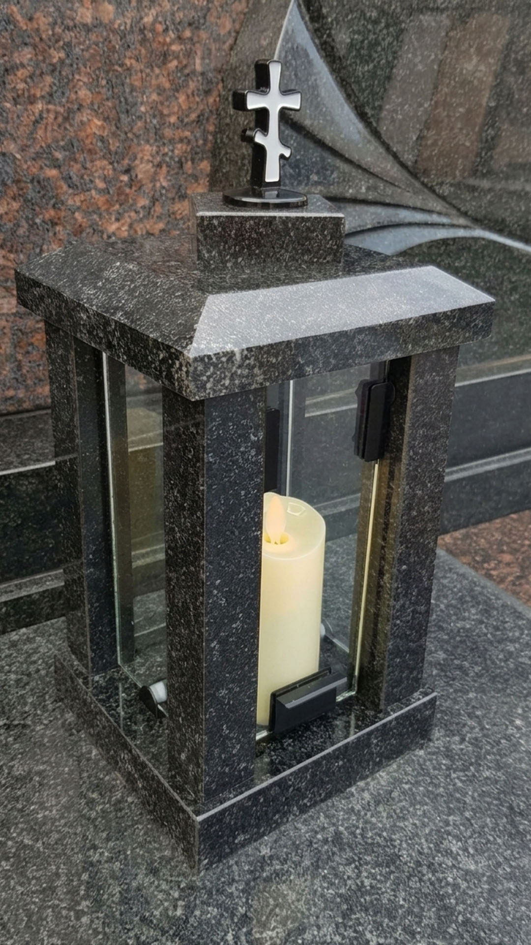 Лампада прямая Гранит габбро