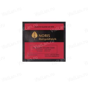 Книжка свободное сусальное золото NORIS, (80*80 мм, 25 листов, 23.75 карат, Европейский стандарт) арт:904