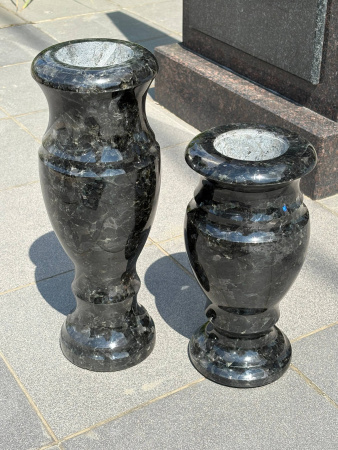 Ваза Классика (40*15, гранит Лабродарит) арт:864