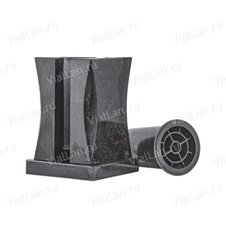 Ваза Талия (23*15*15, гранит Габбро, с вкладышем) арт:772