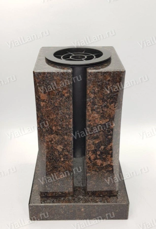 Ваза Талия (23*15*15, гранит Дымовский, с вкладышем) арт:2072