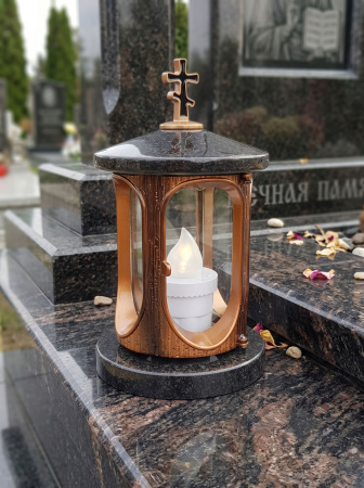 Лампада классика (Габбро, Бронза, Карелия) арт:1527