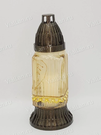 Лампада Стеклянная ZPT 31 (материал Стекло+Пластик, цвет Черный) в упаковке 12 штук  арт:2037