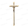 Крест K14 P4 (41*16, Бронза, цвет Темное золото, Католический) арт:845