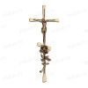 Крест KP5 P4 D1 (43*17, Бронза, цвет Темное золото, Православный) арт:820