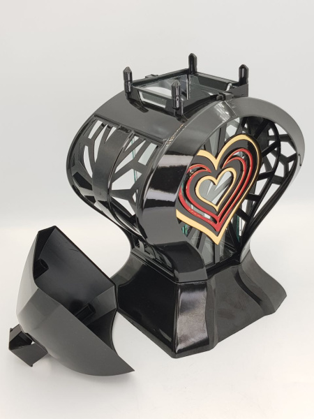 Лампада стеклянная Сердце золото Rubin (размер 32*17*17, корпус Сердце золото, колба плоское прозрачное стекло, пластик черный, Сердце, в упаковке 6 шт.)арт:2555