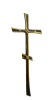 Крест KP3 (50*18, Бронза, цвет Темное золото, Православный) арт:948