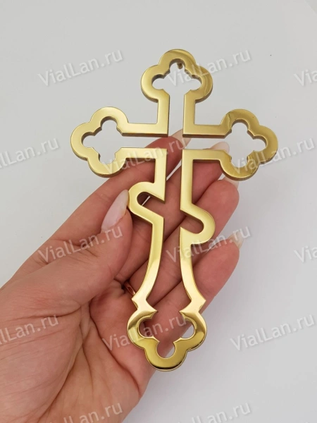 Крест Д 101 (15*9.5 см. нержавеющая сталь AISI 304, с покрытием Нитрид титана)арт:2363