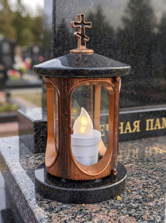 Лампада классика (Габбро, Бронза, Карелия) арт:1527