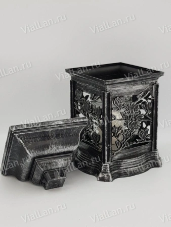 Лампада KAT 207 mag sr (28*15*15, материал Пластик, цвет серебро) в упаковке 6 штук  арт:1919