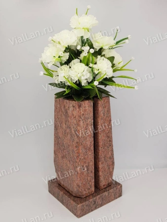 Ваза Бочка (28*15*15, гранит Винга, с вкладышем) арт:2084