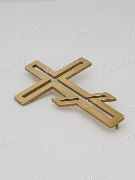 Крест Д 103 (15*9.5 см. нержавеющая сталь AISI 304, с покрытием Нитрид титана)арт:2362