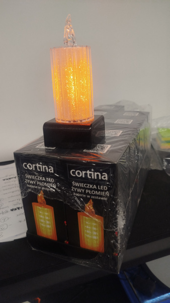 Свеча лампады электрическая Cortina 7 LED (в упаковке 10 шт.) арт:2443