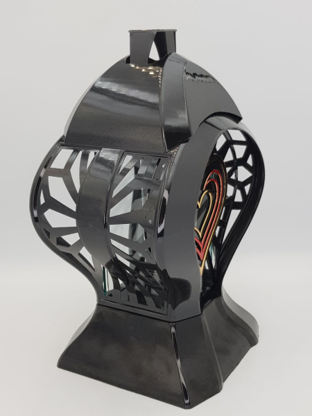 Лампада стеклянная Сердце золото Rubin (размер 32*17*17, корпус Сердце золото, колба плоское прозрачное стекло, пластик черный, Сердце, в упаковке 6 шт.)арт:2555