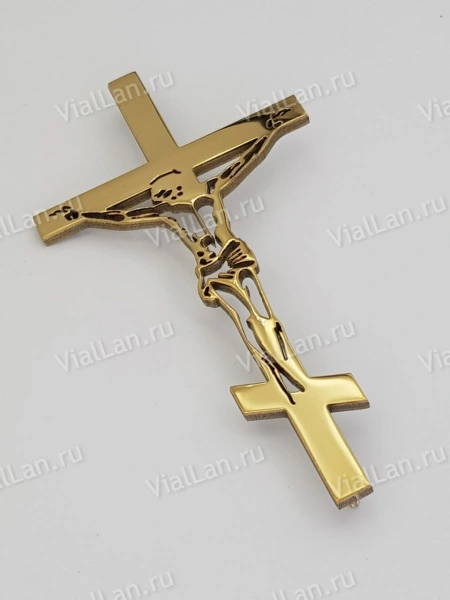 Крест Д 111 (15*7.5 см. нержавеющая сталь AISI 304, с покрытием Нитрид титана)арт:2364