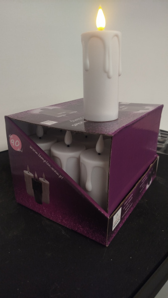 Свеча лампады электрическая Swieca WW 2 белая (в упаковке 12 шт.) арт:2449