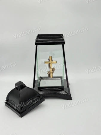 Лампада стеклянная GART 3 (материал Пластик+Стекло, цвет Черный, в упаковке 6 штук) арт:1980