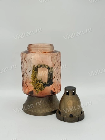 Лампада стеклянная Z 301 (материал Пластик+Стекло, цвет Бронза, в упаковке 8 штук) арт:1974