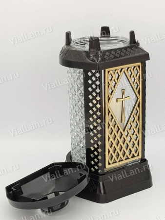 Лампада Стеклянная Prima Donna (материал Стекло+Пластик, цвет Черный) в упаковке 4 шт. арт:2050