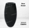 Ваза БОКАЛ (30*15, гранит Габбро) арт:1618