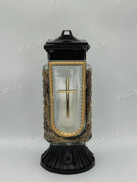 Лампада стеклянная ZC4 vazon (материал Пластик+Стекло, цвет Черный, в упаковке 6 штук) арт:1976