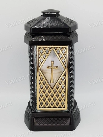 Лампада Стеклянная Prima Donna (материал Стекло+Пластик, цвет Черный) в упаковке 4 шт. арт:2050