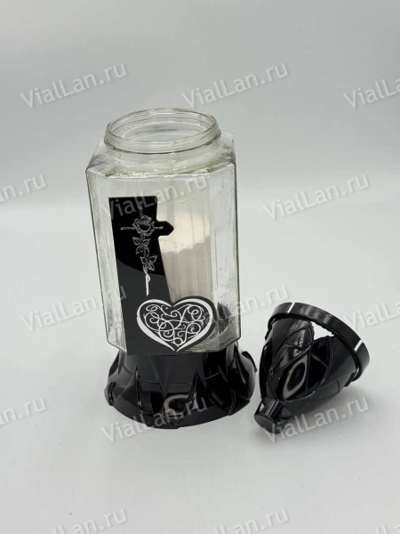 Лампада Стеклянная Z 575 (материал Стекло+Пластик, цвет Черный) в упаковке 8 штук  арт:2029