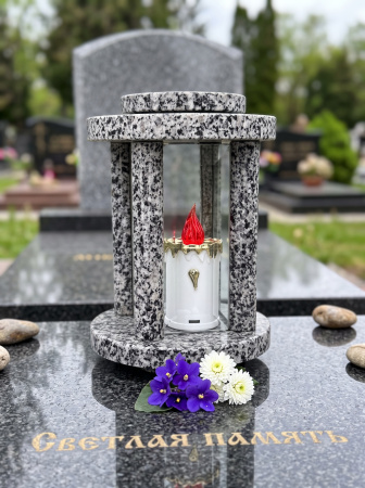 Лампада МЕМОРИ круглая (25*18 см, Гранит Покост) арт:2946
