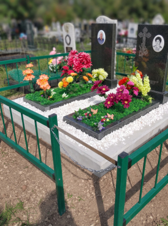 Ограда периметр Малахит  (300см*300см, Материал композит, цвет зелёный) Арт:2751