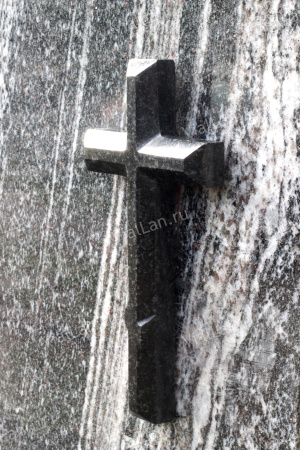 Крест Гранитный (20*10, гранит Габбро) арт:1876